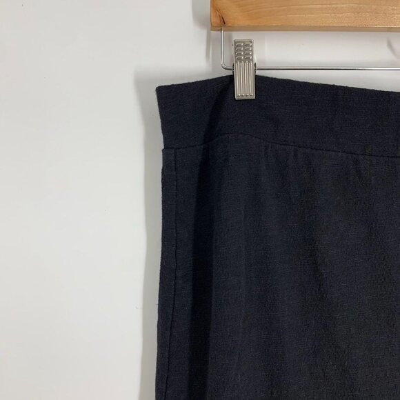 Lou &‎ Grey Women's Jersey Cotton Pull On Elastic Waist Midi Skirt Size XL - Picture 3 of 12